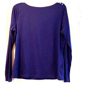 Long sleeve Supima Cotton Boat Neck Tee